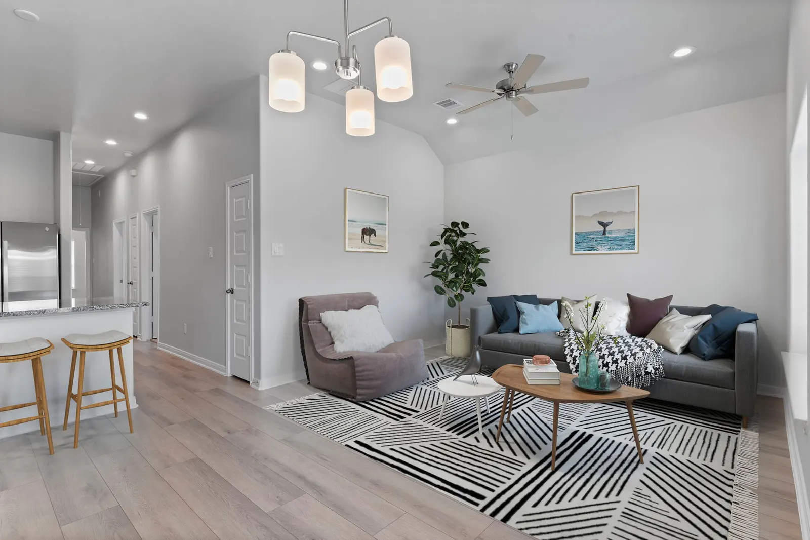 Living room with open layout
