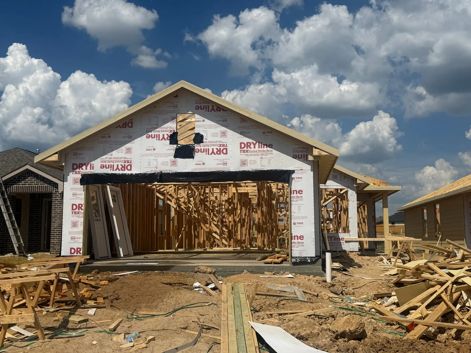 Front exterior of 11670 Ruffian Drive, a new home by Alta Homes, Conroe, TX