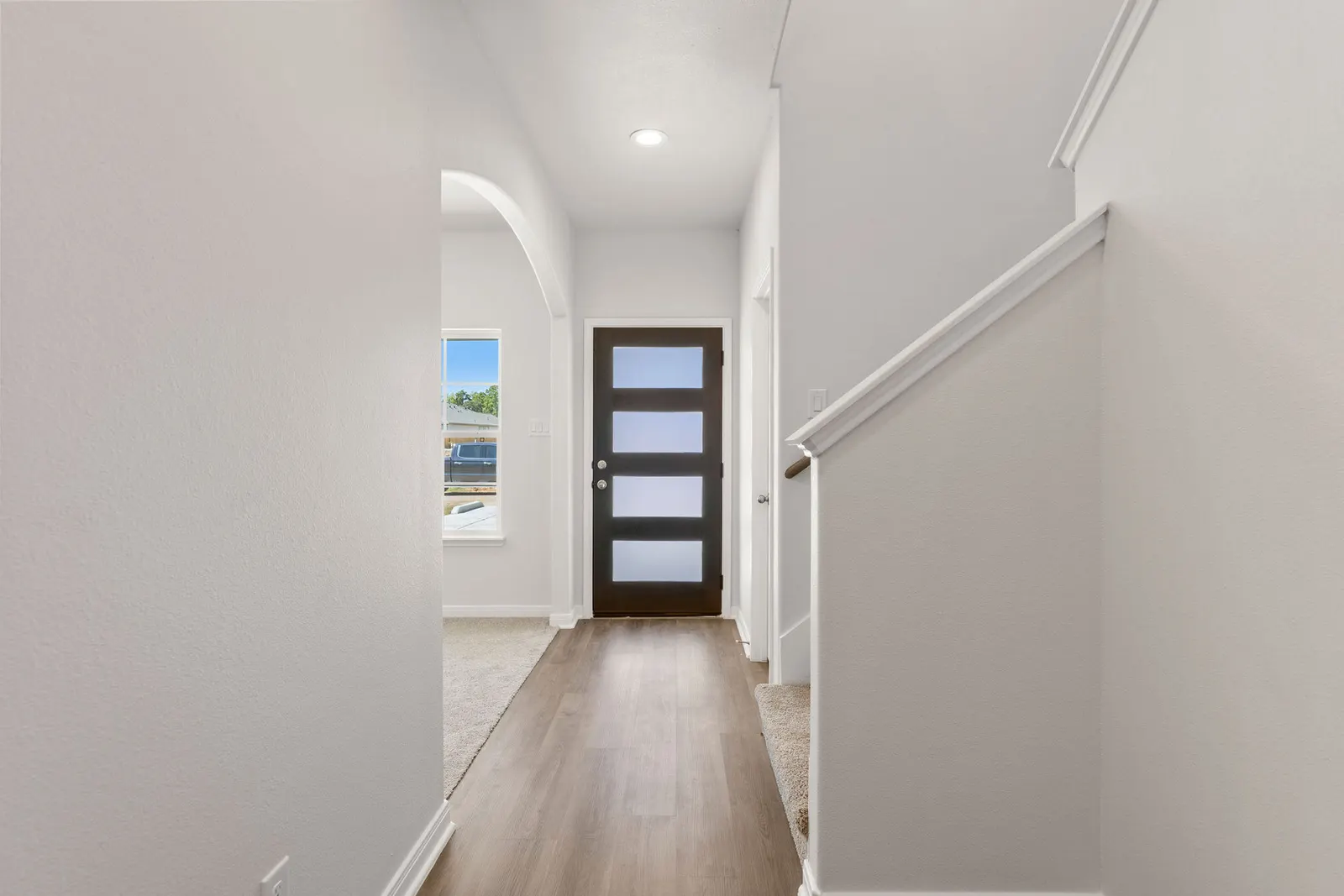 Entry hallway with staircase