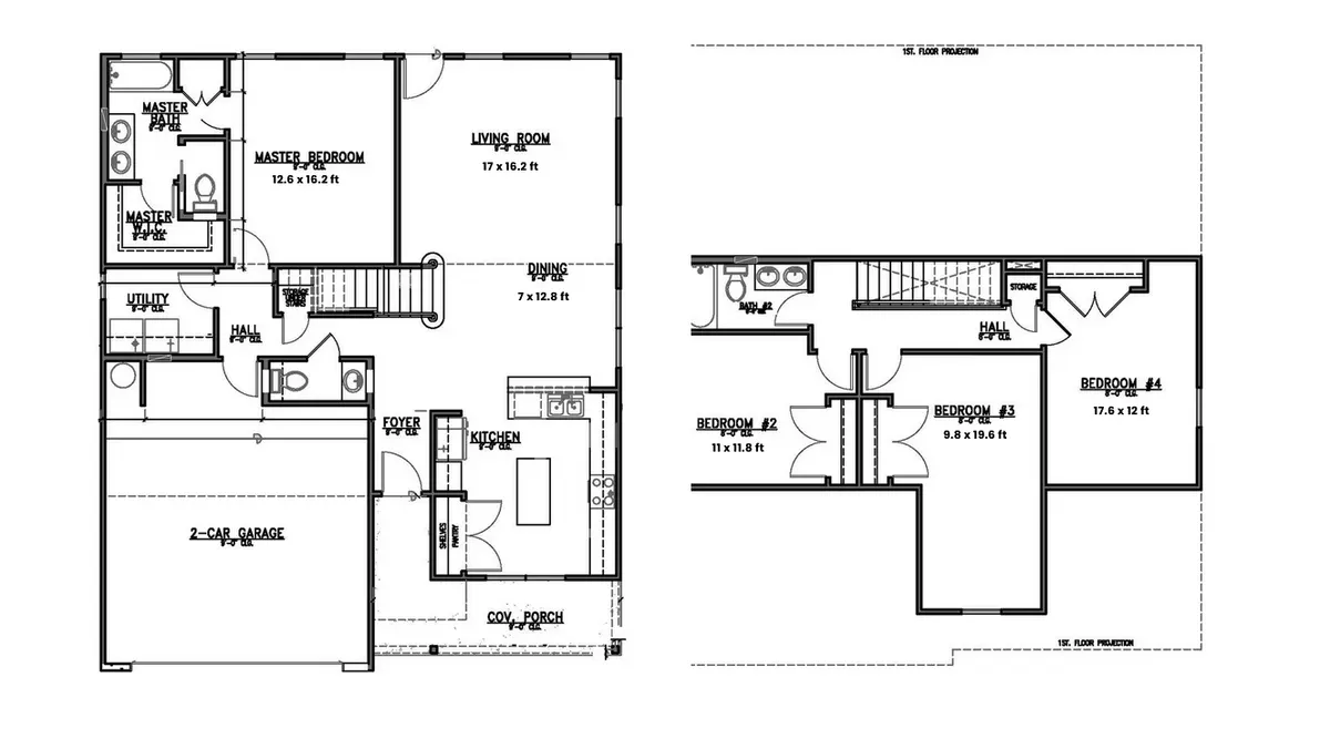 Floor plan drawing at 11830 Serena's Song Drive, Willis, TX